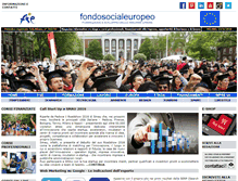 Tablet Screenshot of fondosocialeuropeo.it